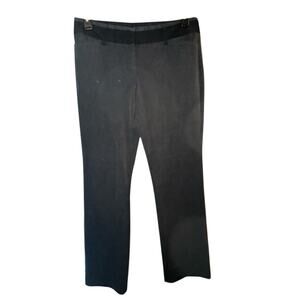 Express womens 'editor' bootcut gray dress pants with black waistband size 10R